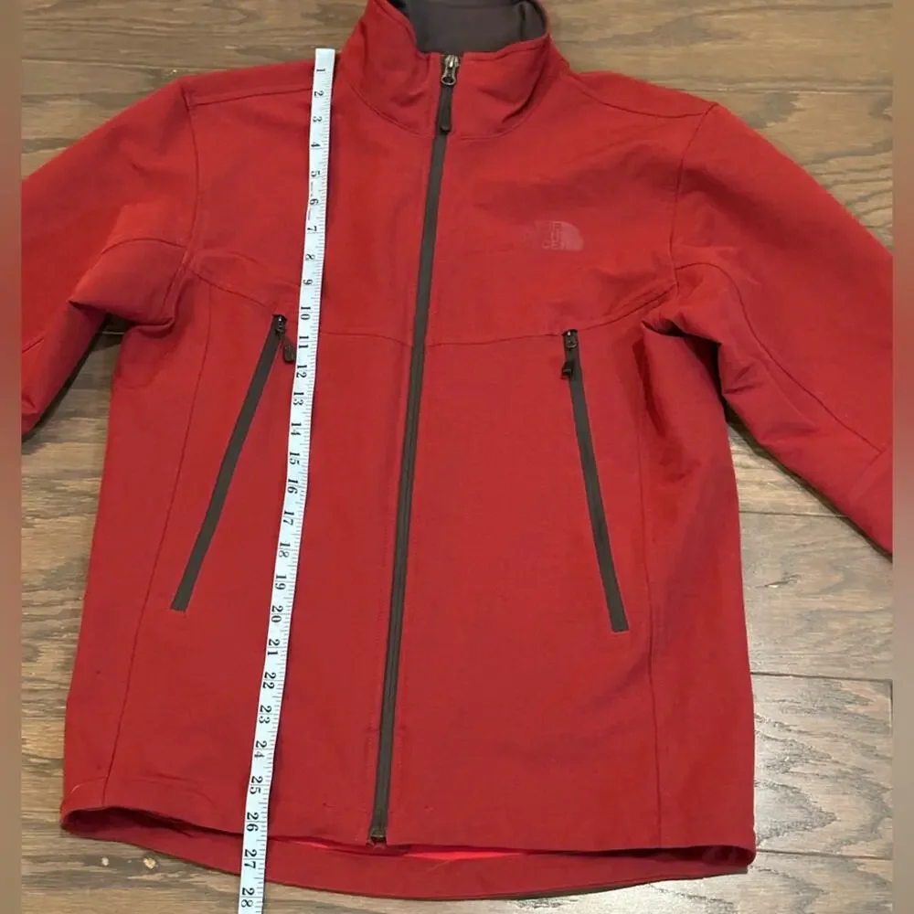 The North Face Mens RDT Softshell Jacket coat apex bionic Size Small - Maroon